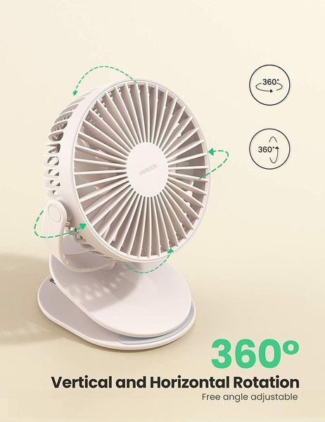 Багатофункціональний вентилятор Ugreen Multifunctional Desk Fan White (LP308) 80907 фото