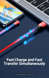 Кабель зарядний Micro USB Vention COBRG USB Cable to microUSB кутовий реверсивний 1.5 м Red (COBRG) COBRG фото 9