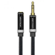 AUX аудио кабель удлинитель Vention VAB-B14-B500 Audio 3.5 мм Nylon Braid Audio Cable 5 м Black (VAB-B14-B500) VAB-B14-B500 фото 1