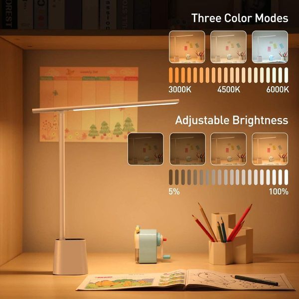 Настольная лампа складная Baseus Smart Eye Series Charging Folding Reading Desk Lamp White (DGZG-02) DGZG-02 фото
