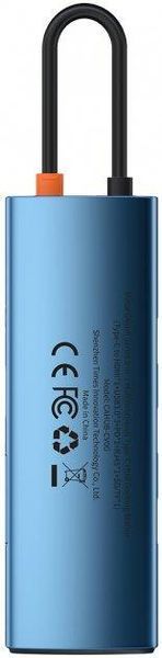 USB-хаб концентратор Baseus Metal Gleam Series 8-in-1 Type-C Blue (WKWG000103) WKWG000103 фото