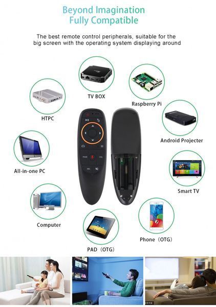 Гироскопический пульт с голосовым поиском аэромышь Air mouse G10S Fly Black (G10S) G10S фото