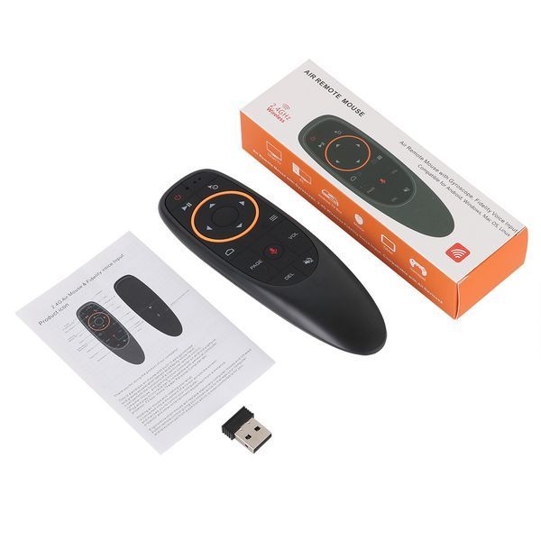 Гироскопический пульт с голосовым поиском аэромышь Air mouse G10S Fly Black (G10S) G10S фото