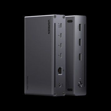 Док станция UGREEN U708 Revodok Max 208 Thunderbolt 4 Dock 40Gbps 8-в-1 Black (25053EU) 25053EU фото
