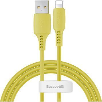 Кабель заряджений BASEUS Colourful Data Cable for Lightning 1.2м Yellow (CALDC-0Y) CALDC-0Y фото