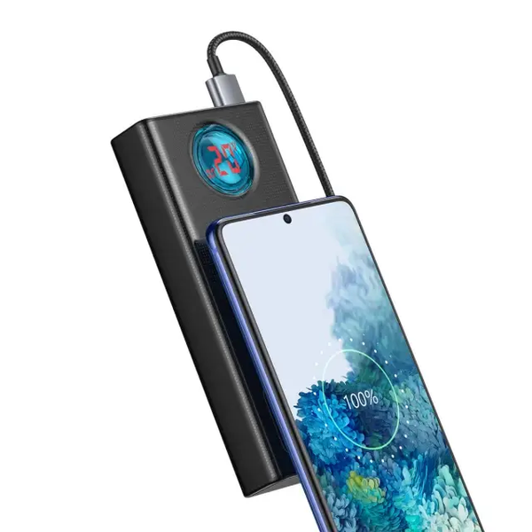 Портативний акумулятор павербанк Baseus PPLG000101 Amblight Digital Display Fast Charge 30000 mAh 65 W Black (PPLG000101) PPLG000101 фото