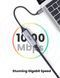 Провідний мережевий адаптер USB C - RJ45 Ethernet UGREEN Thunderbolt 3 &lrm;Grey (CM199) 50737 фото 2