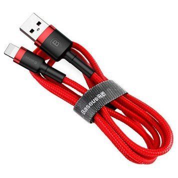 Зарядний кабель Baseus CALKLF-B09 Cafule USB A - Lightning 1 м Red CALKLF-B09 фото