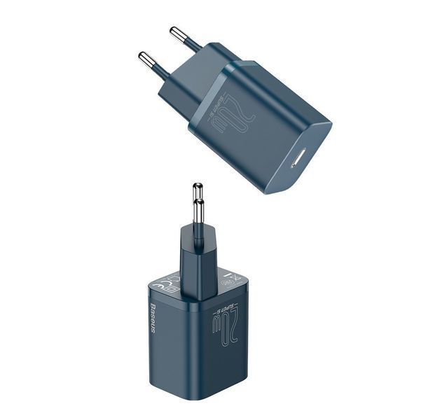 Мережевий зарядний пристрій Baseus CCSUP-B03 Super Si 1C USB Type C 20W Blue (CCSUP-B03) CCSUP-B03 фото