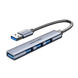 Багатопортовий адаптер Vention CKOHB USB 3.0 хаб нUSB 3.0 + 3x USB 2.0 0.15 м 4 в 1 5 Гбіт/с Gray (CKOHB) CKOHB фото 1