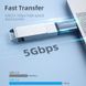 Адаптер Essager Type-C to USB 3.0 для зарядки и передачи данных Black/Gray (EZJCA-SRB0G) EZJCA-SRB0G фото 3