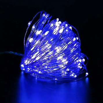 Світлодіодна Led гірлянда USB PDQ із дроту 20m USB +1m gift Blue (PDQ-WW-20) PDQ-BL-20 фото