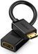 Кабель Ugreen Mini HDMI штекер to HDMI 2.0 роз'єм 4K 60Hz 22CM Black (20137) 20137 фото 1