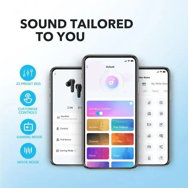 Bluetooth-наушники Anker P20i беспроводные наушники Soundcore P20i Black (P20i) P20i фото