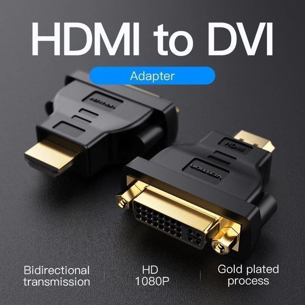 Адаптер переходник Vention ECCB0 HDMI - DVI двунаправленный Black (ECCB0) ECCB0 фото