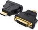 Адаптер переходник Vention ECCB0 HDMI - DVI двунаправленный Black (ECCB0) ECCB0 фото 1