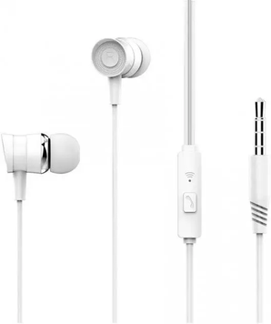 Дротові навушники гарнітура XO EP20 Music Earphone 1.2 м White (6920680866946) 6920680866946 фото