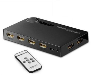 Спліттер Ugreen Комутатор Розгалужувач HDMI 1х5 4K Black (40205) 40205 фото