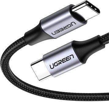 Кабель зарядный Ugreen USB 2.0 Type-C to Type-C PD QC 4.0 с нейлоновой оплеткой 1М (US261) 50150 фото
