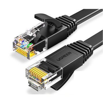Високошвидкісний інтернет кабель UGREEN Cat6 Ethernet для відео Lan мережевий шнур патч-корд RJ45 0.5 м (NW102) 50172 фото