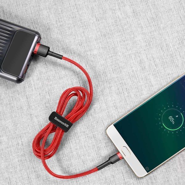 Кабель зарядный Baseus CAMKLF-C09 USB - microUSB Cafule Cable 1.5A 2 м Red (CAMKLF-C09) CAMKLF-C09 фото