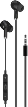 Дротові навушники гарнітура XO EP22 Music Earphone 1.2 м Black (6920680869350) 6920680869350 фото