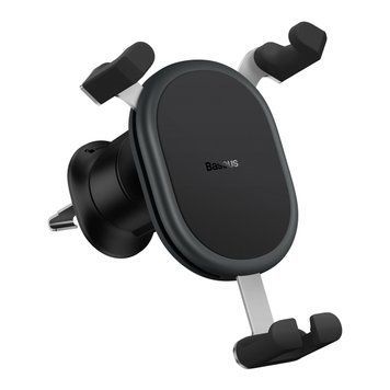 Автомобільний утримувач Baseus BS-CM013 для смартфона на вентиляційну сітку Black (SUWX000001) SUWX000001 фото
