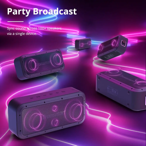 Портативная водонепроницаемая Force Pro Bluetooth колонка Tronsmart Force Pro 60 W Black (Force Pro) Force Pro фото