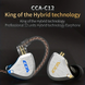 Металлические гибридные Hi-Fi наушники CCA C12 с шумоподавлением (C12) C12 фото 2