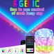 Світлодіодна LED RGB RGB-IC-10M гірлянда Fairy Lights RGB Smart Bluetooth Control 10 м 100 LED RGB-IC-10M фото 2