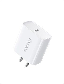 Зарядное устройство Ugreen CD137 20W USB C Charger PD Fast Charger Block USB-C Wall Charger Power Adapter US White (60449) 60449 фото