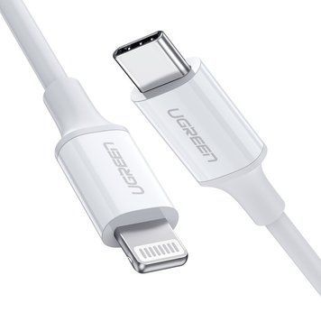 Кабель зарядный Ugreen MFi сертифицированный USB-C to Lightning 1М (10493) 10493 фото
