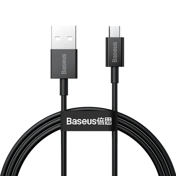 Кабель зарядный Baseus CAMYS-A01 USB - microUSB Superior для быстрой зарядки 2A 2 м Black (CAMYS-A01) CAMYS-A01 фото