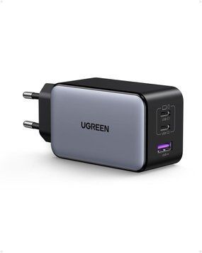 Зарядное устройство сетевое Ugreen X756 Nexode X USB C Charger 100W Mini GaN с 3 портами Grey (35038) 35038 фото