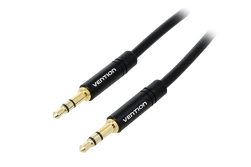 AUX аудіо кабель Vention Audio 3.5 мм з позолоченими контактами 1 м Black (BAKBF) BAKBF фото