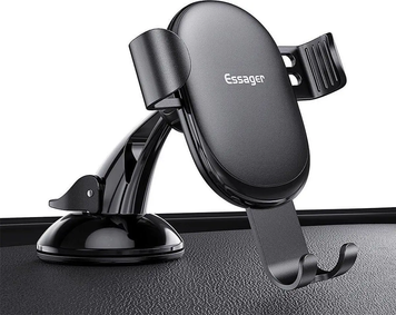 Автомобильный держатель Essager EZJXP-MJ01 для смартфона 4-6,5" на присоске Black EZJXP-MJ01 фото
