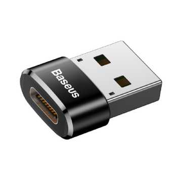 Адаптер переходник BASEUS USB to Type-C 2.4A Black (CAAOTG-A01) CAAOTG-A01 фото