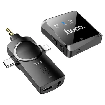 Микрофон - петличка Hoco S31 Stream 3 in 1 беспроводной Grey (S31_3in1) S31_3in1 фото