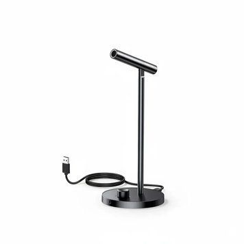 Настольный USB микрофон Ugreen CM379 для ПК 96 кГц/24 бит 360&deg; DSP с шумоподавлением 3.5 мм Black (55343) 55343 фото