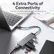 USB-хаб Vention CHLHF 4-портовий USB 3.0 концентратор з блоком живлення 1 м Grey (CHLHF) CHLHF фото 2