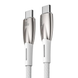 Кабель Baseus CADH000802 Glimmer USB Type-C to USB Type-C 100W PD 2.0 5А LED 2 м White (CADH000802) CADH000802 фото 3