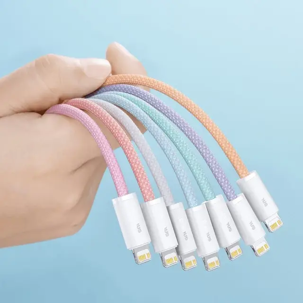 Кабель зарядний Baseus CALD000005 Dynamic Series USB-C to Lightning 1m Purple (CALD000005) CALD000005 фото