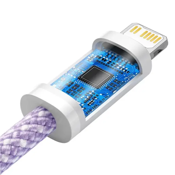 Кабель зарядний Baseus CALD000005 Dynamic Series USB-C to Lightning 1m Purple (CALD000005) CALD000005 фото