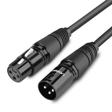 Мікрофонний кабель Ugreen XLR Male to Female Microphone Cable 3 м Black (AV130) 20711 фото