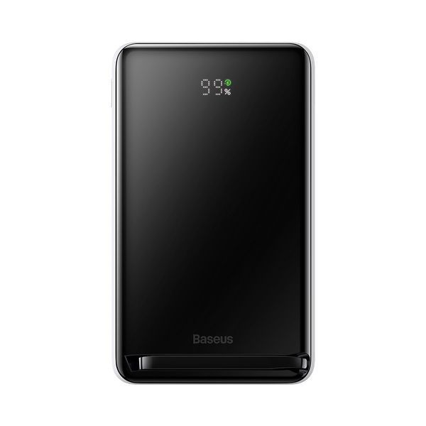 Повербанк Baseus PPCX000002 Magnetic Bracket з бездротовою зарядкою 10000mAh 20W White/Black (PPCX000002) PPCX000002 фото