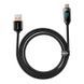 Кабель зарядный Baseus CASX020101 USB Type A - USB Type C Display 66W 2 м Black (CASX020101) CASX020101 фото 1