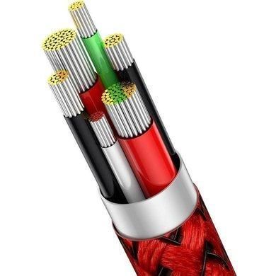 Кабель зарядний Baseus USB Cable to USB-C Legend Elbow 66W 1м Red (CACS000409) CACS000409 фото