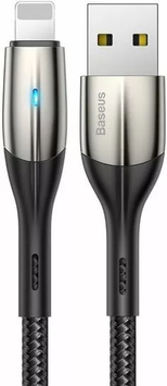 Кабель зарядний Baseus CALSP-C01 USB &mdash; Lightning Horizontal LED Indicator 1.5A 2 м Black (CALSP-C01) CALSP-C01 фото