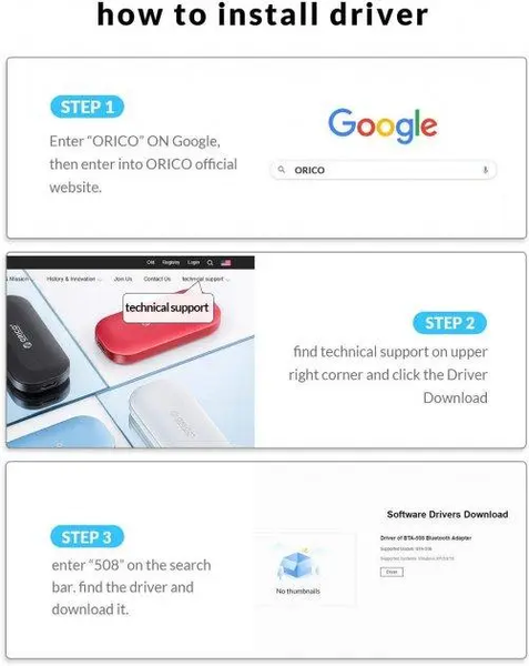 Bluetooth адаптер Orico ORICO-BTA-508-WH-BP USB Bluetooth 5.0 приёмник передатчик для компьютера, ноутбука White (ORICO-BTA-508-WH-BP) ORICO-BTA-508-WH-BP фото