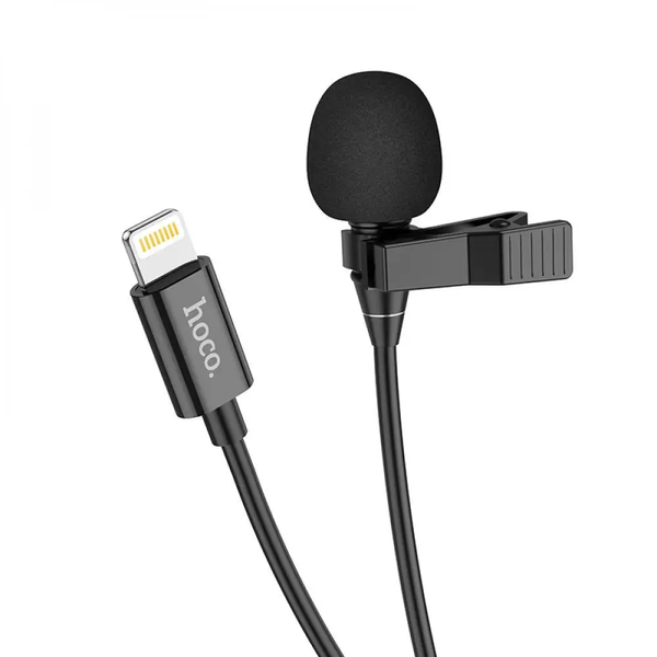 Микрофон - петличка Hoco L14 Lighting Lavalier microphone проводной 2 м (L14_lightning) L14_lightning фото